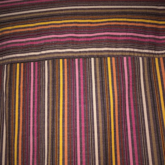 Old navy brown striped blouse - Picture 6 of 6
